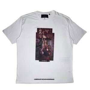 NEW BLESSED men's embrace t-shirt in white